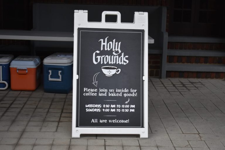 Jesus and Java: Holy Grounds Sign